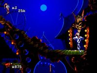 une photo d'Ã©cran de Earthworm Jim 2 sur Sega Megadrive